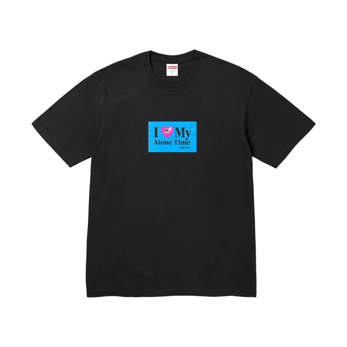 슈프림 얼론 타임 티셔츠 블랙 - 26SS