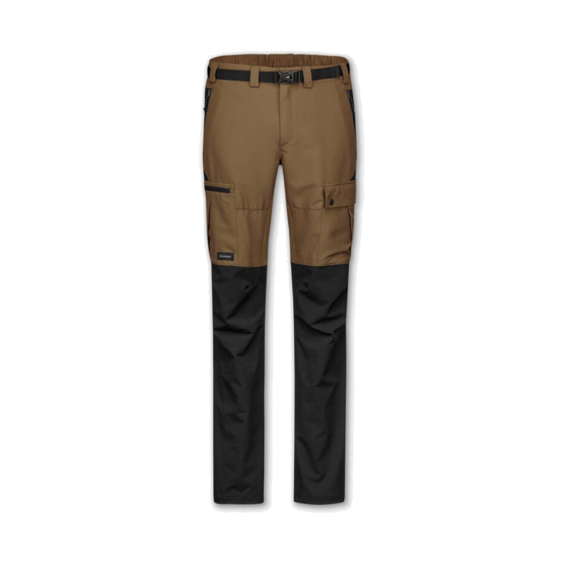 8916623 DECATHLON Men's Backpacking Trousers MT500 Camouflage Brown