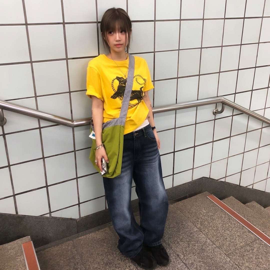 ersco Wahed Regular Jeans Deep Blue 착용 스타일 - 1