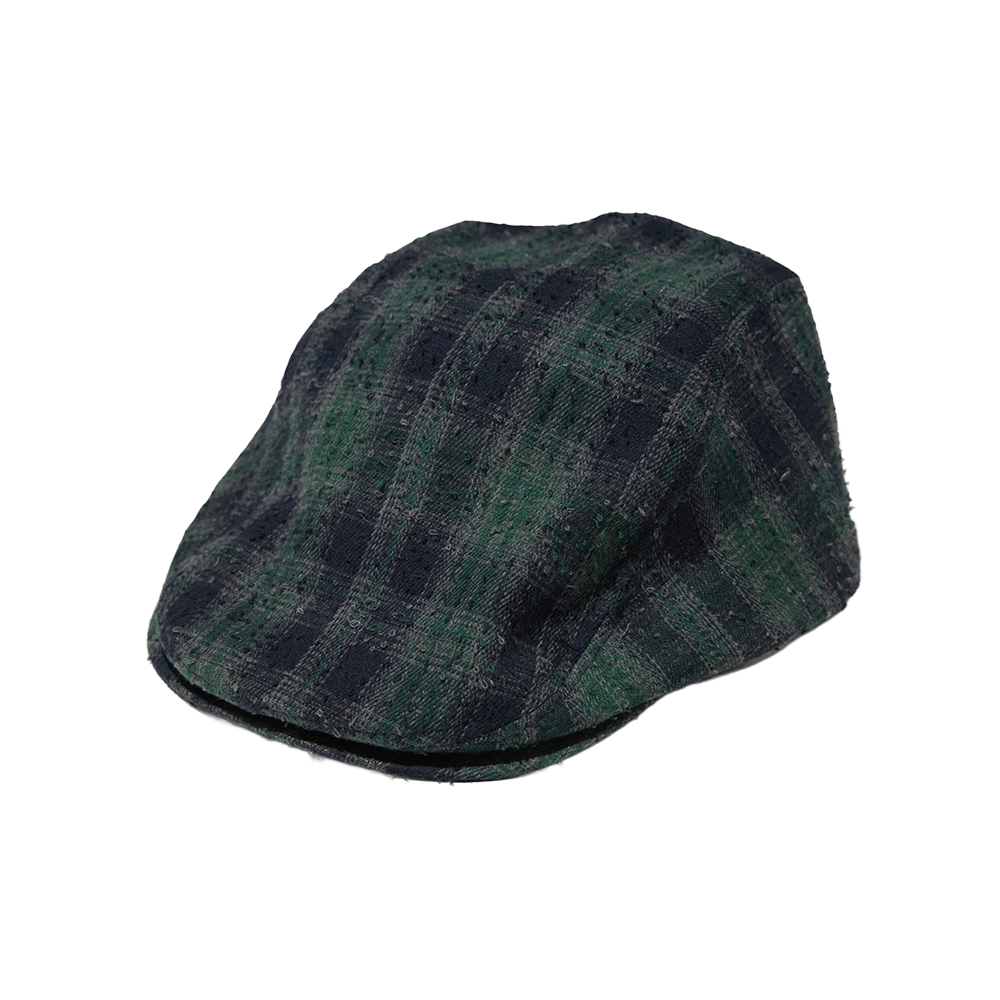 오가프 체크 헌팅 캡 그린(Ogarp Check Hunting Cap Green)