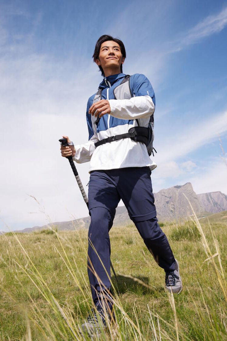 데카트론 남성 하이킹 투인원 집오프 바지 MH100 아스팔트 블루(DECATHLON Men's Hiking 2-in-1 Zip-Off Trousers MH100 Asphalt Blue) - 6