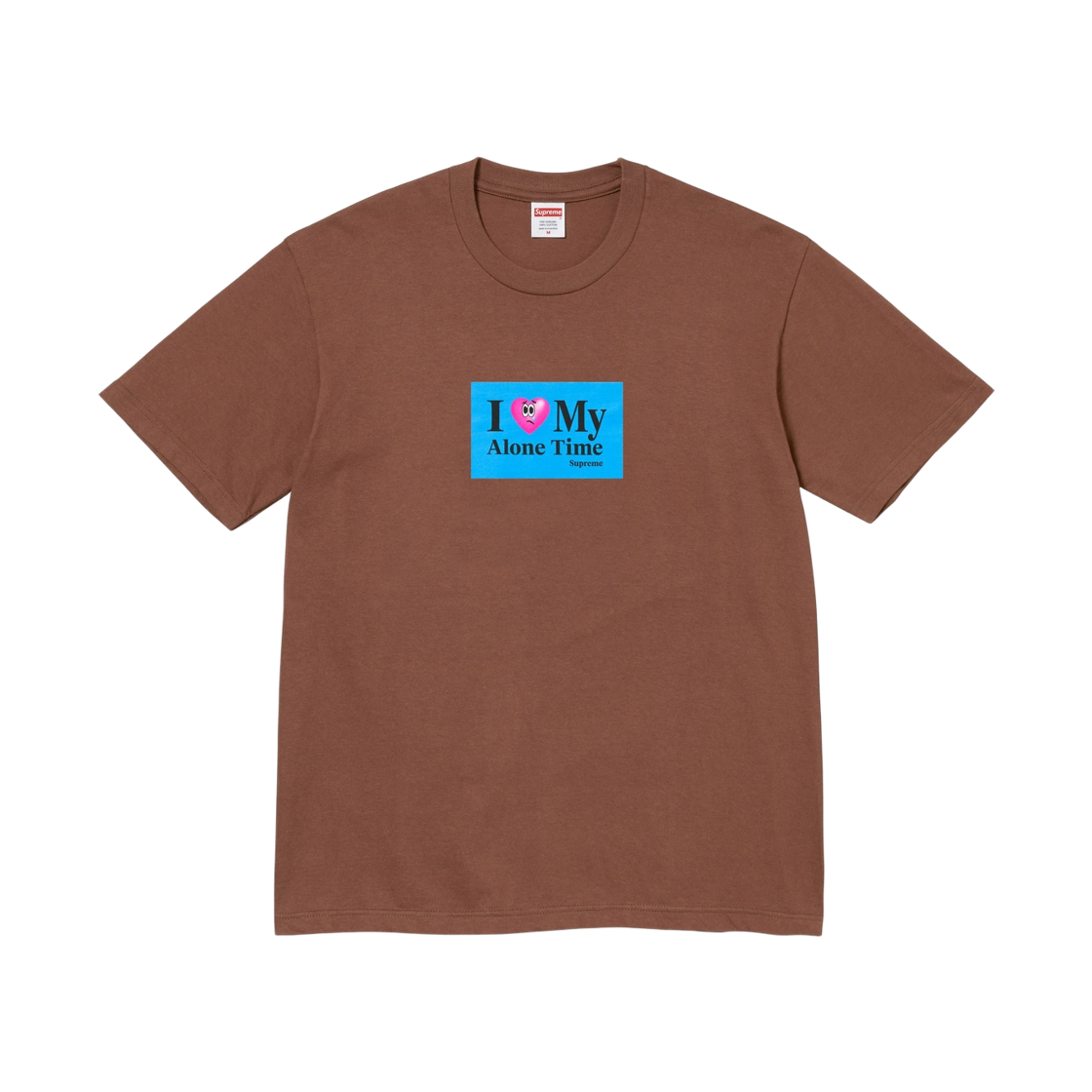 - Supreme Alone Time T-Shirt Brown - 26SS
