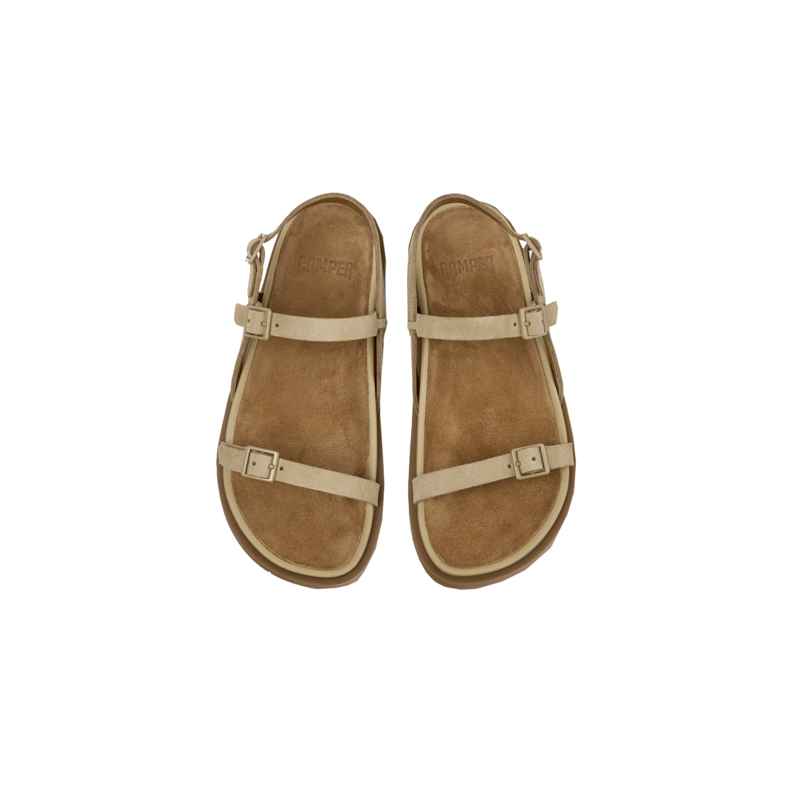 캠퍼 여성 유크 샌들 샌들 베이지(Camper Women Lluc Sandal Sandal Beige) - 3