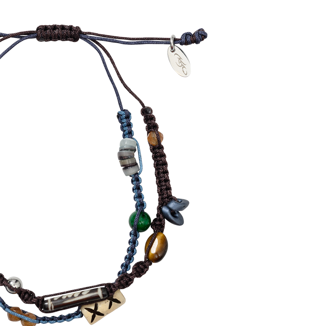 아조바이아조 와비사비 노트 레이어드 팔찌 블루(AJOBYAJO Wabisabi Knot Layered Bracelet Blue) - 2