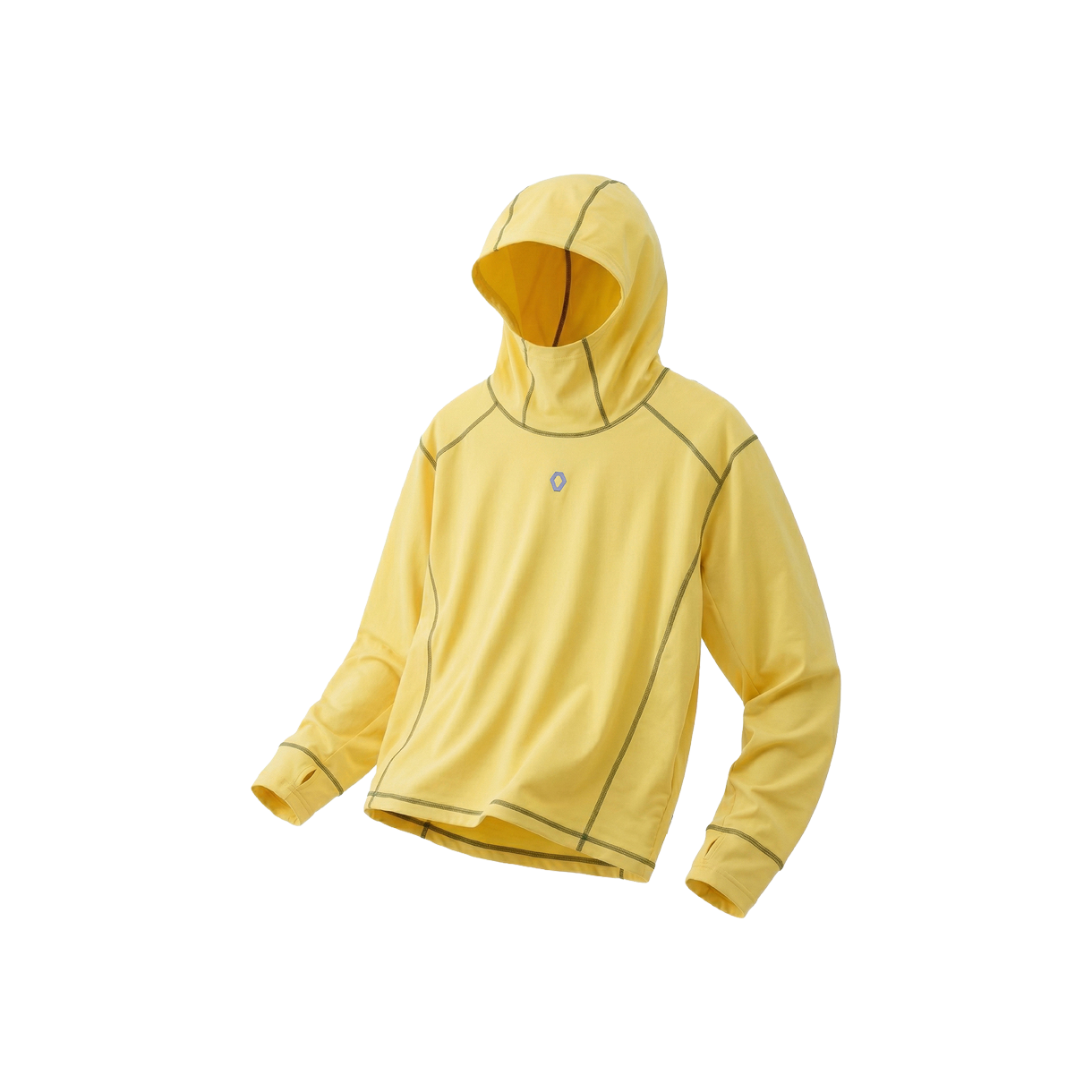 에프씨엠엠 스포츠 오버록 스티치 바라클라바 풀오버 후디 옐로우(FCMM SPORT Overlock Stitch Balaclava Pullover Hoodie Yellow) - 1