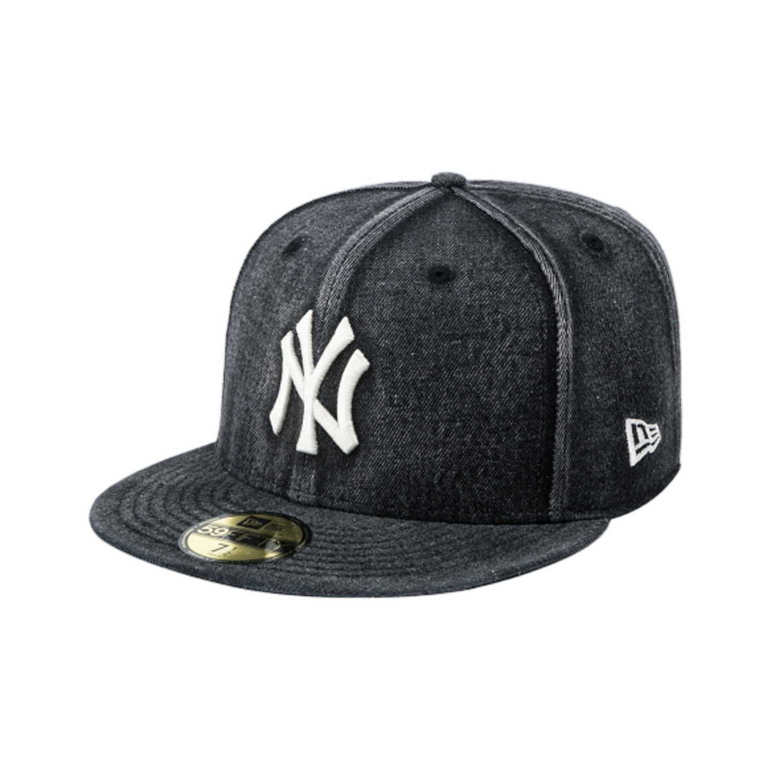 14881523 New Era MLB New York Yankees Snow Washing Denim Fitted Cap Black