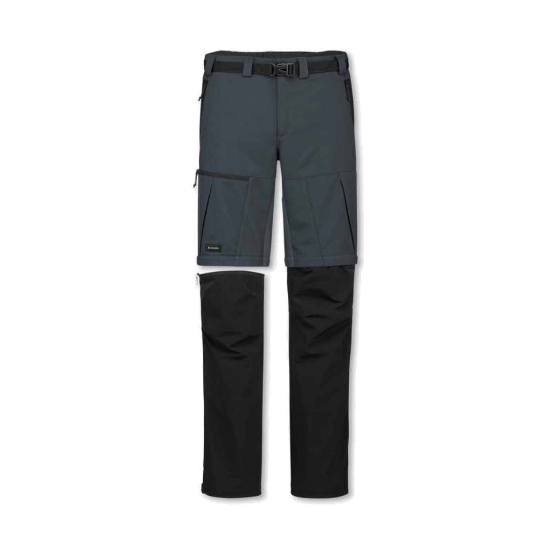 데카트론 남성 백패킹 투인원 집오프 바지 MT500 그라파이트 그레이(DECATHLON Men's Backpacking 2-in-1 Zip-Off Trousers MT500 Graphite Grey) - 1