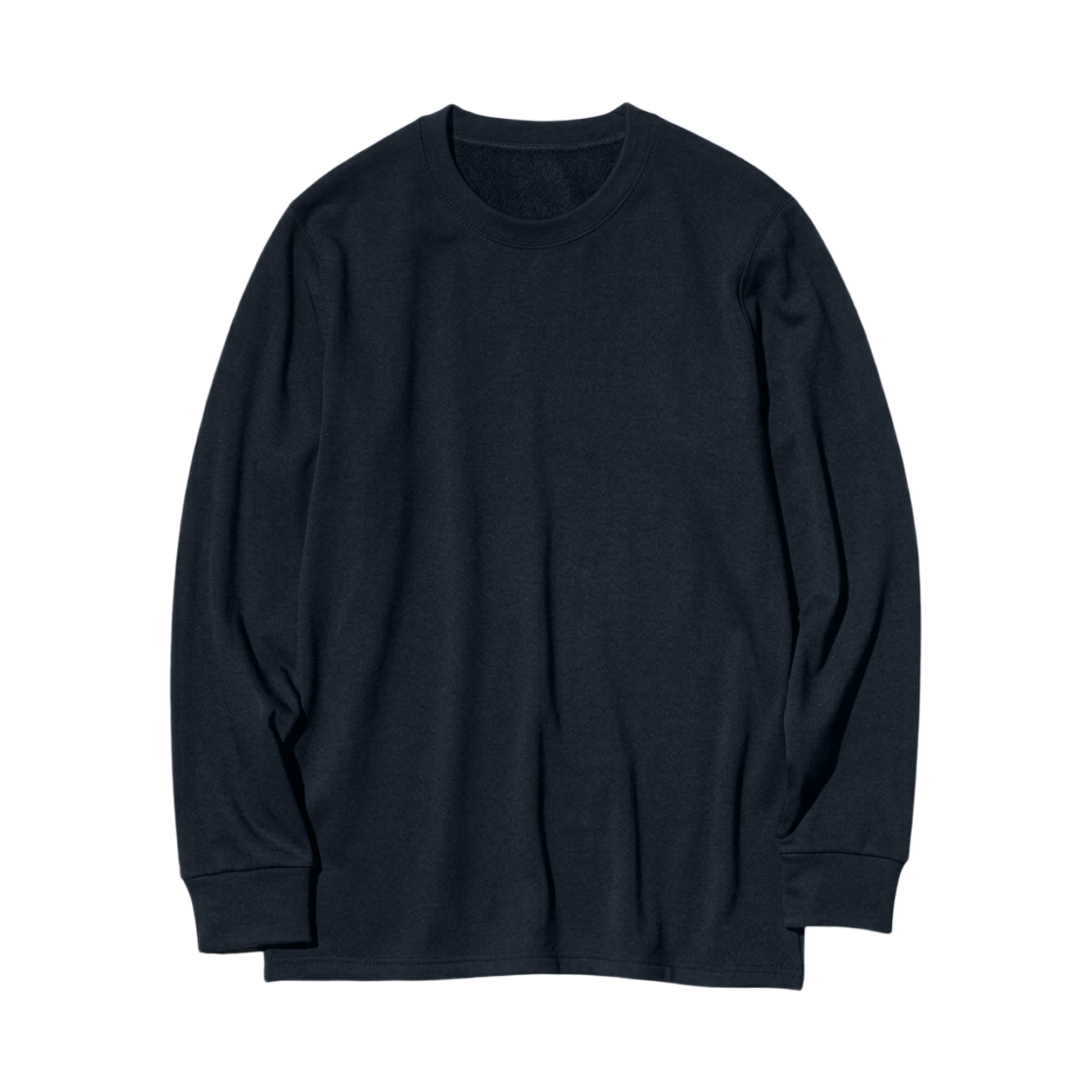 479525-69 Uniqlo Heattech Ultra Warm Crewneck Long Sleeve T-Shirt Navy - JP