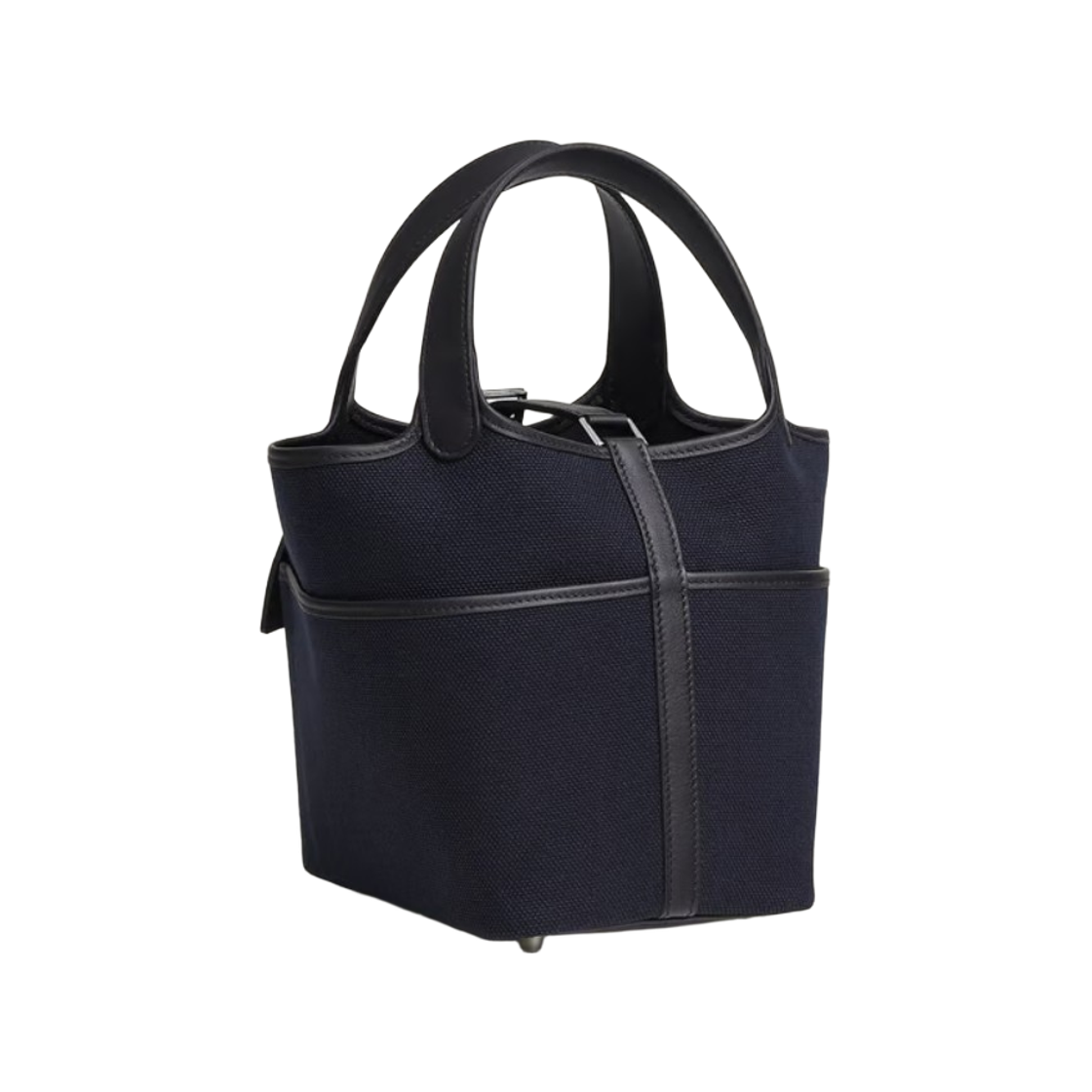 에르메스 피코탄 락 18 백 고에렌드 캔버스 스위프트 & 팔라듐 하드웨어 블루 마린 카방(Hermes Picotin Lock 18 Bag Goeland Canvas Swift & Palladium Bleu Marine Caban) - 4