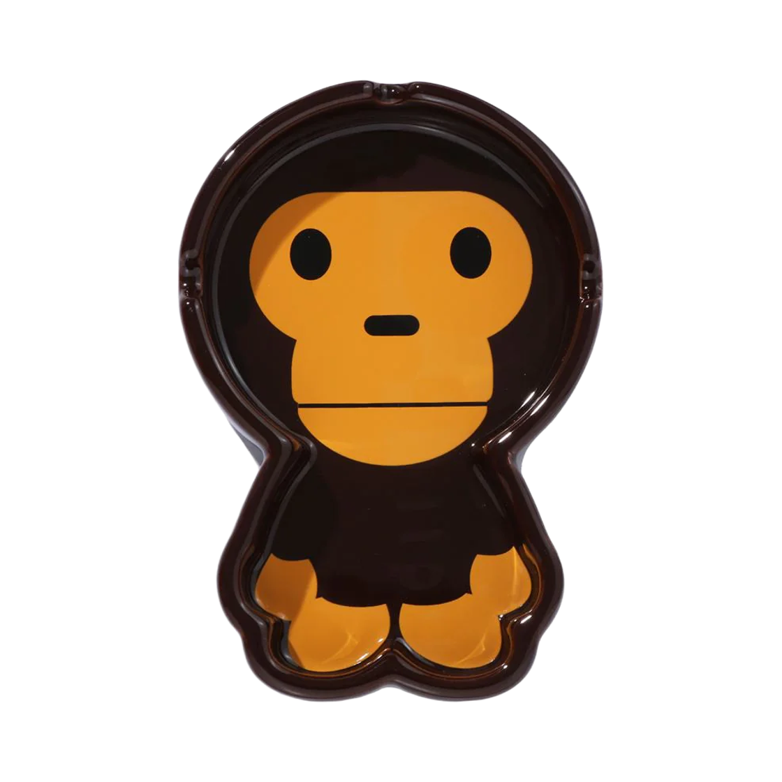 베이프 베이비 마일로 스컬 글로우 인 더 다크 트레이 브라운(BAPE Baby Milo Skull Glow In The Dark Tray Brown)