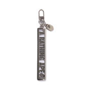 BAPE Metal Logo Keychain Silver