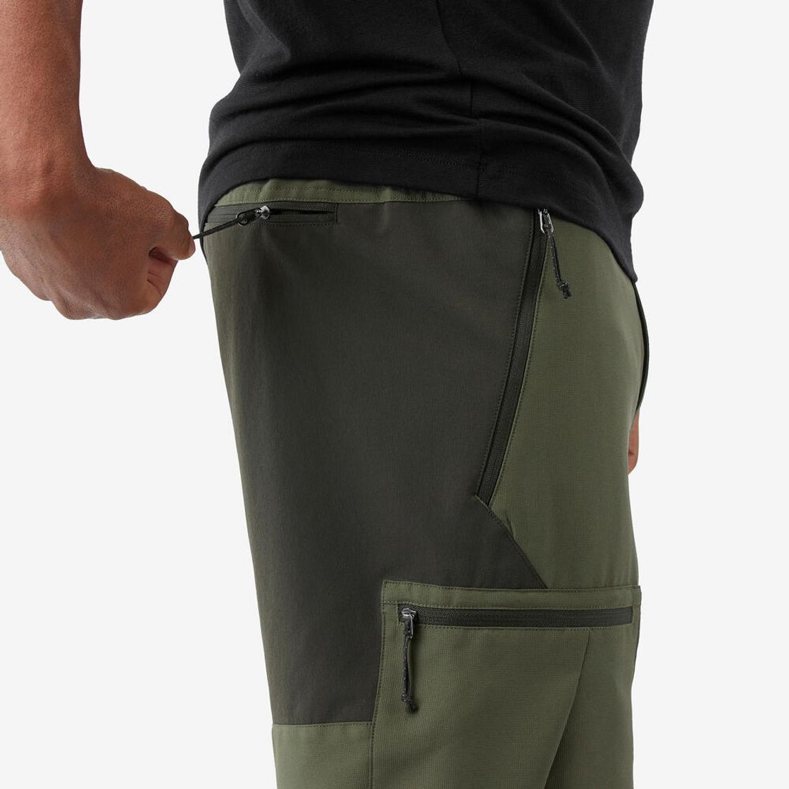 데카트론 남성 5부 백패킹 반바지 MT500 브론즈 카키 그린(DECATHLON Men’s Backpacking Shorts MT500 Bronze Khaki Green) - 6