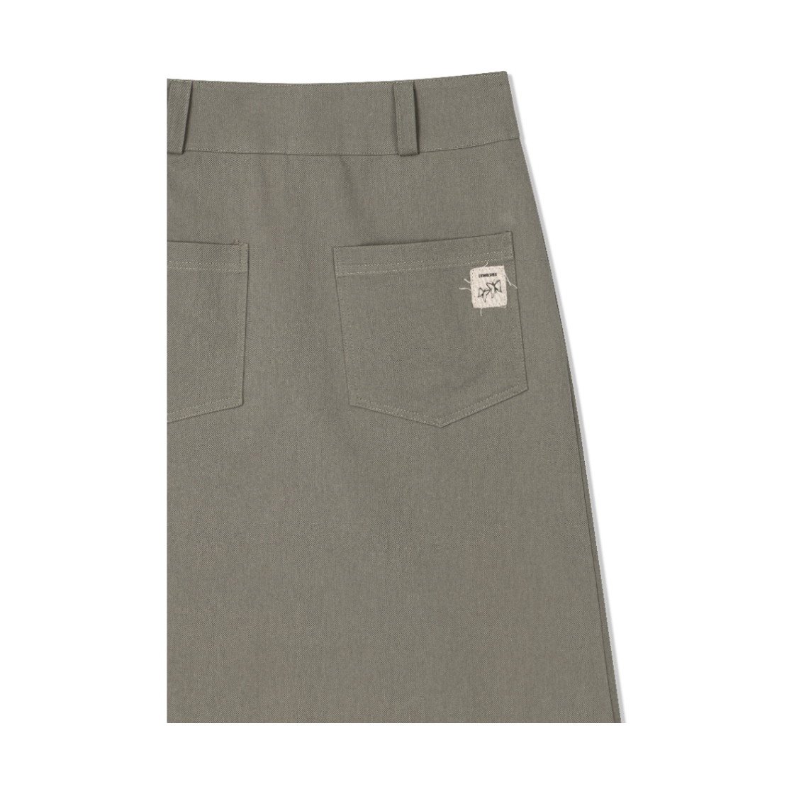 구월십일 워싱 코튼 트윌 스커트 카키(Guwolsibil Washing Cotton Twill Skirt Khaki) - 4