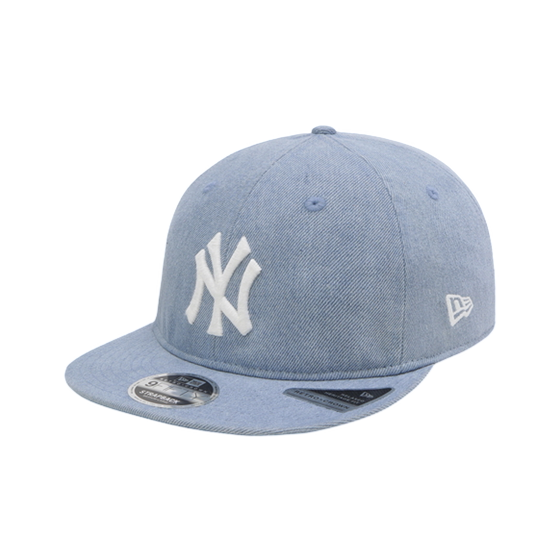 15131622 New Era MLB New York Yankees Denim Basic Retro Crown Strapback Light Blue