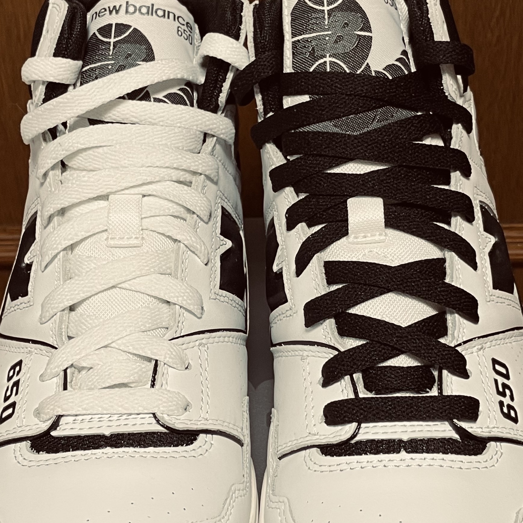New Balance 650R White Black Grey 착용 스타일 - 4