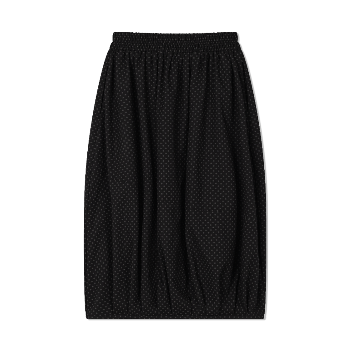 구월십일 도트 밴딩 펌프 스커트 도트 블랙(Guwolsibil Dot Banding Pump Skirt Dot Black) - 2