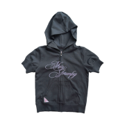 Sculptor Miss Grumpy Zip-Up Hoodie Charcoal