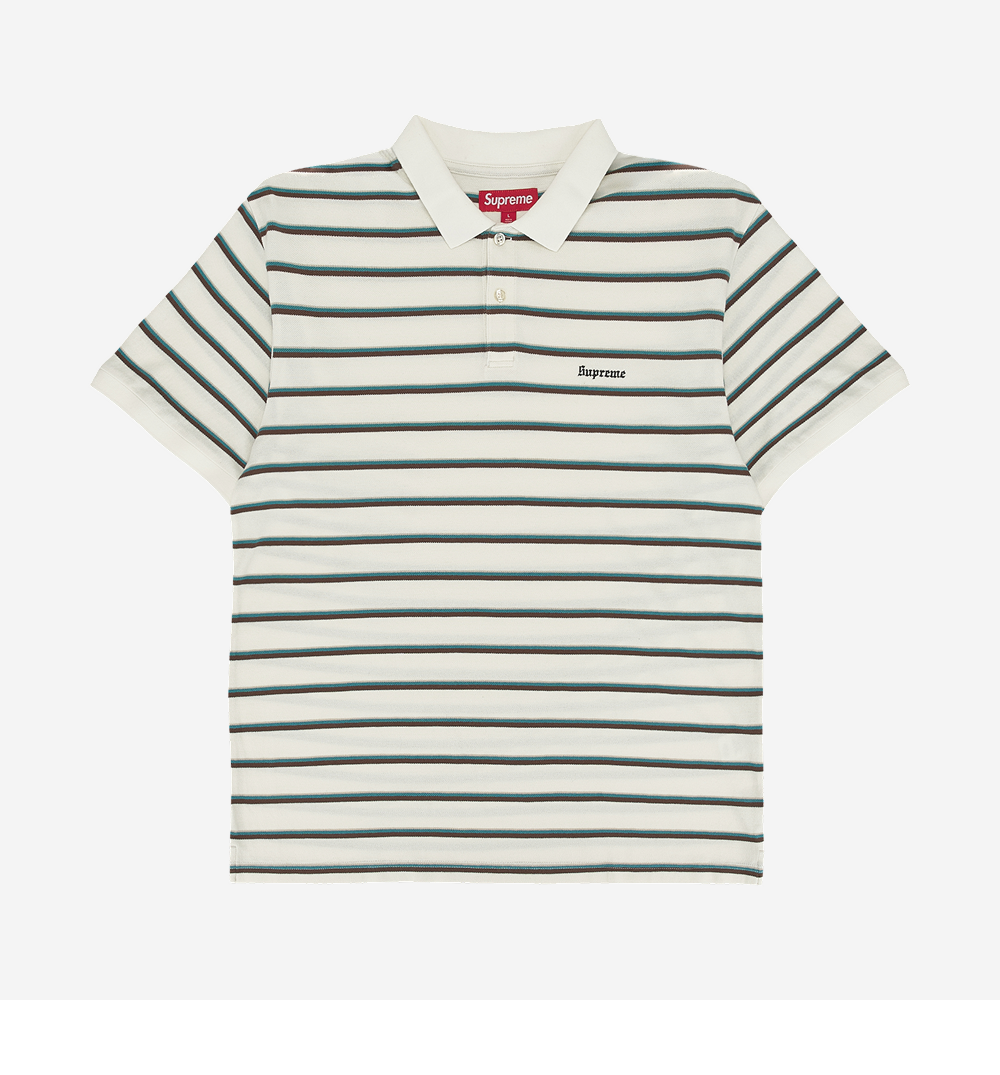 슈프림 워시드 스트라이프 폴로 화이트 - 26SS | Supreme | KREAM