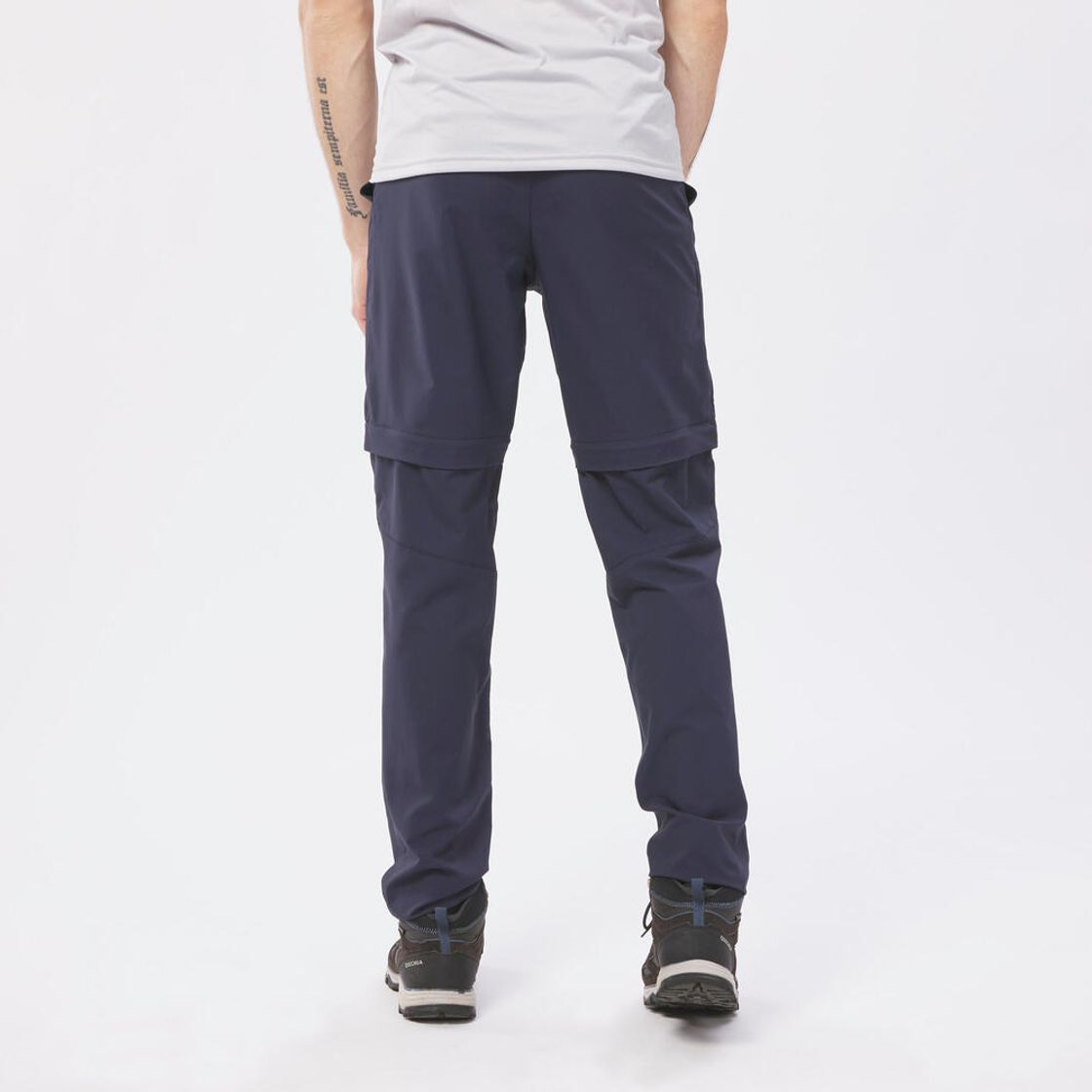 데카트론 남성 등산 투인원 집오프 바지 MH150 아스팔트 블루(DECATHLON Men's Hiking 2-in-1 Zip-Off Pants MH150 Asphalt Blue) - 4