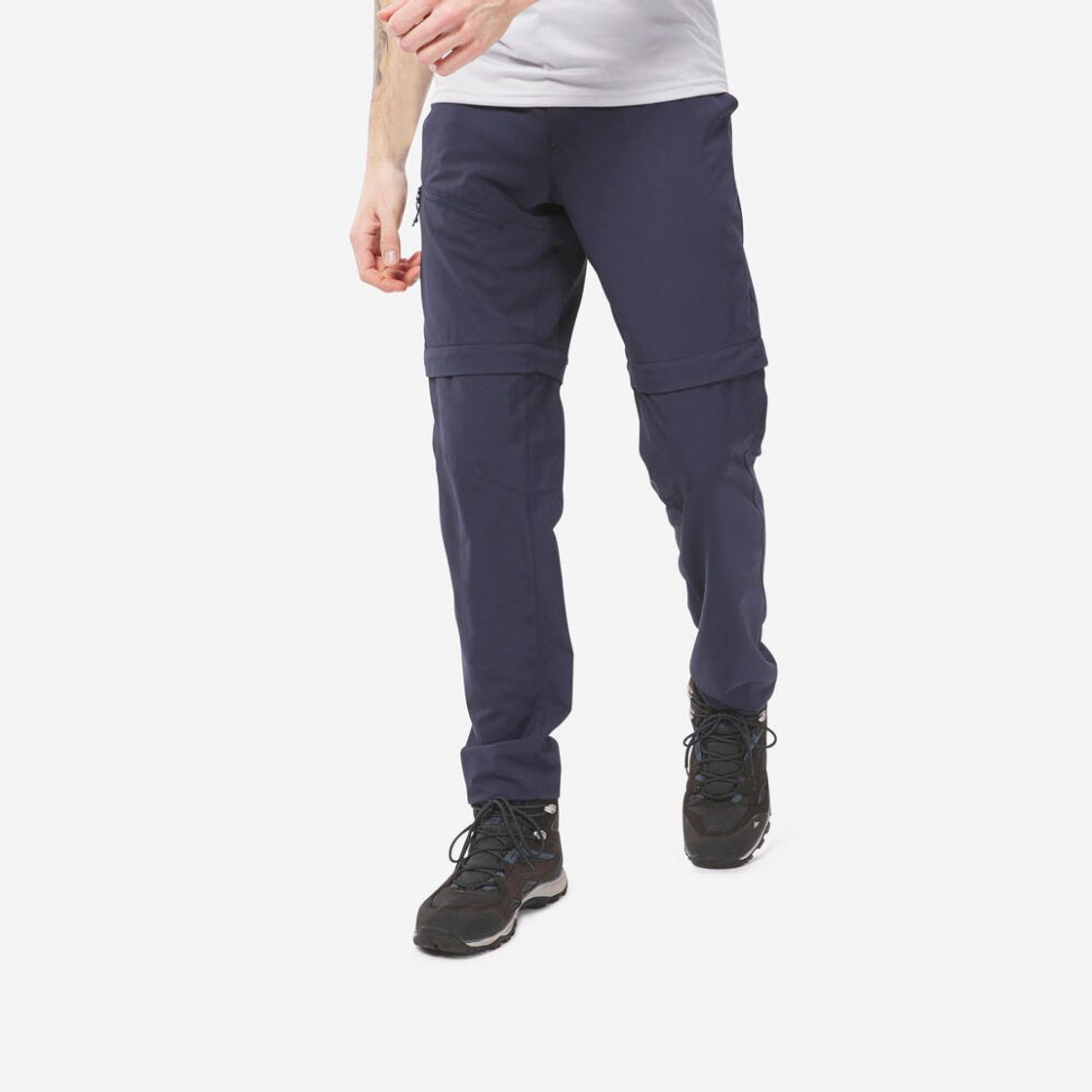 데카트론 남성 등산 투인원 집오프 바지 MH150 아스팔트 블루(DECATHLON Men's Hiking 2-in-1 Zip-Off Pants MH150 Asphalt Blue) - 2