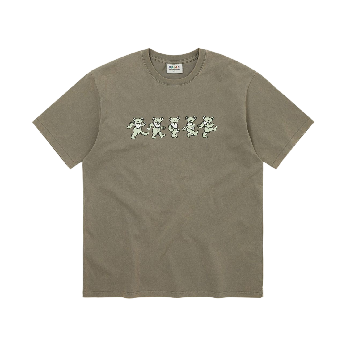 디스이즈네버댓 x 그레이트풀 데드 댄싱 베어즈 티셔츠 카키(Thisisneverthat x Grateful Dead Dancing Bears T-Shirt Khaki) - 1