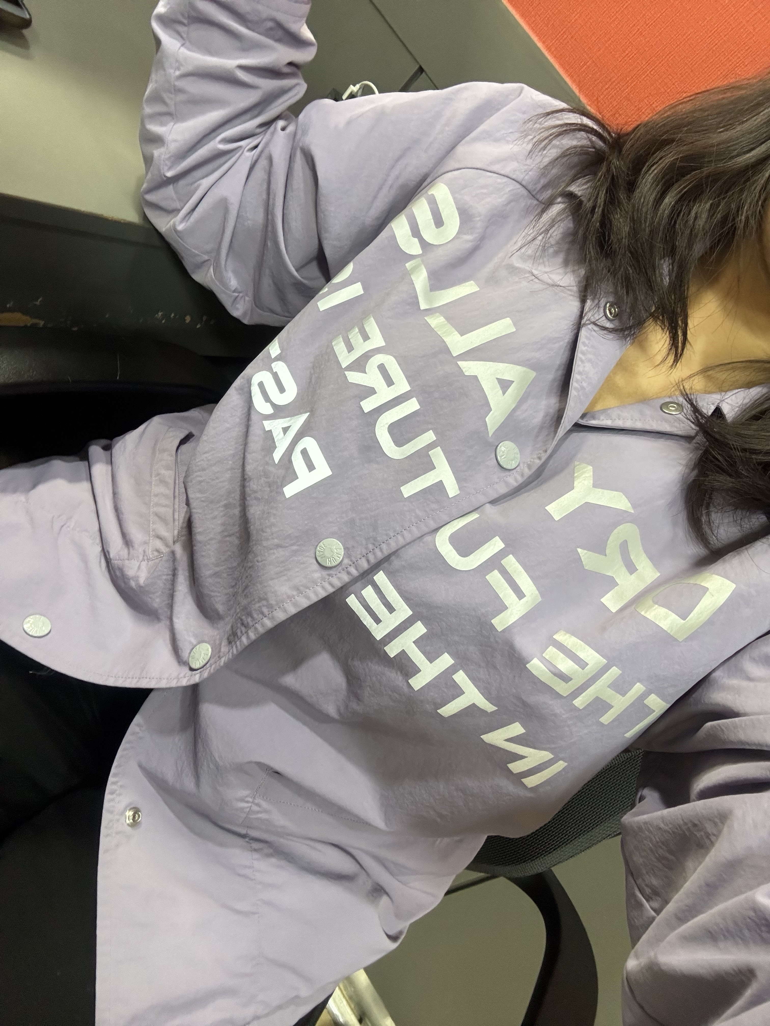 Human Made Coach Jacket Purple 착용 스타일