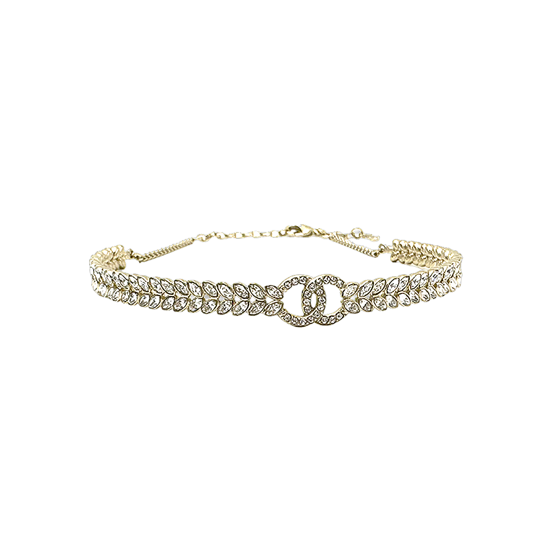 ITM6RBWACJNA Chanel CC Logo Crystal Choker