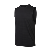 DECATHLON Men's Running Seamless Singlet Comfort 500 Smoke Black