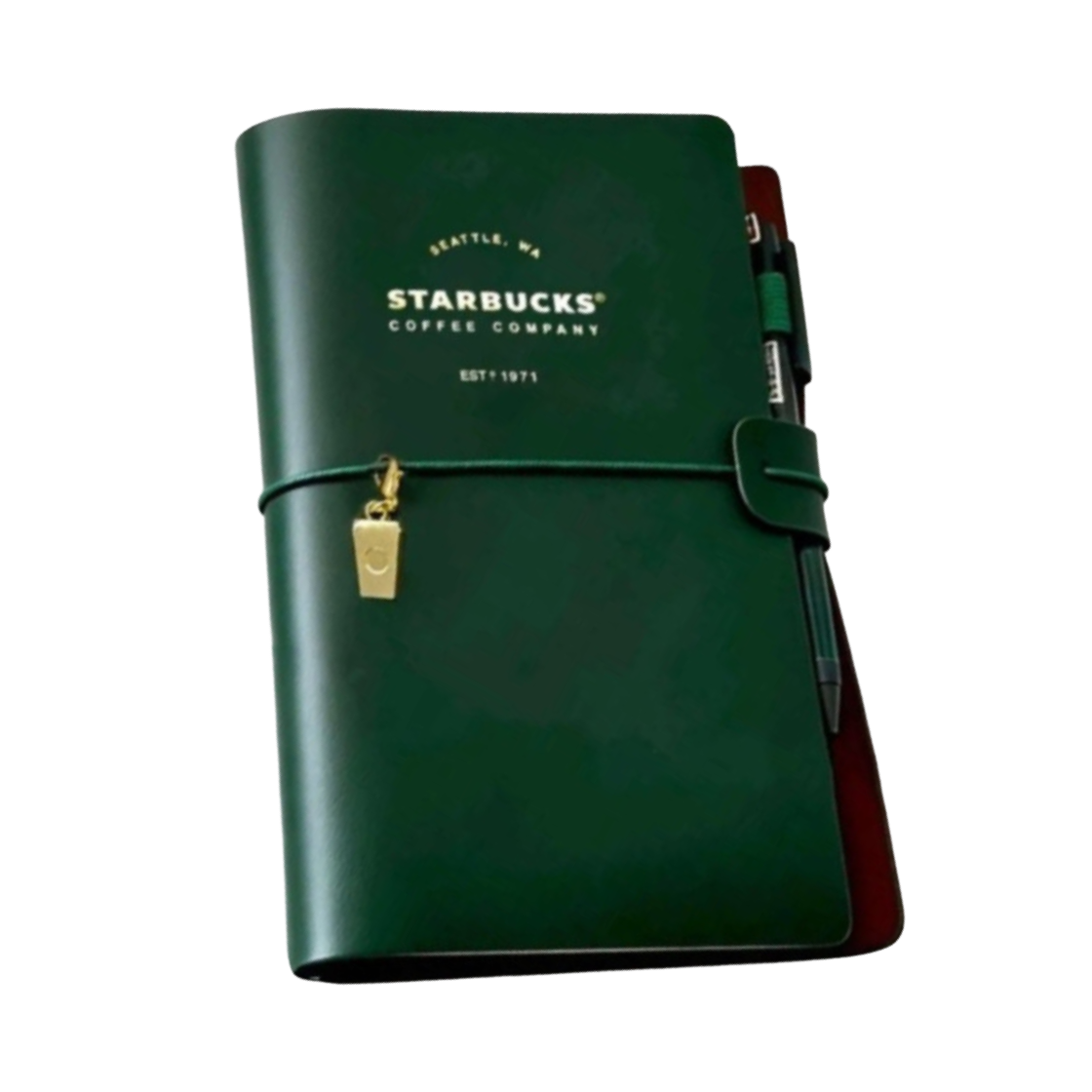 스타벅스 중국 2026 뉴이어 다이어리 카드 월렛 그린(Starbucks China 2026 New Year Diary Card Wallet Green) - 1