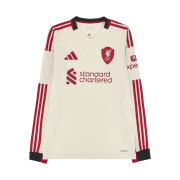 Adidas Liverpool FC 2025/26 Away Long Sleeve Jersey Wonder White - KR Sizing (Non Marking Ver.)