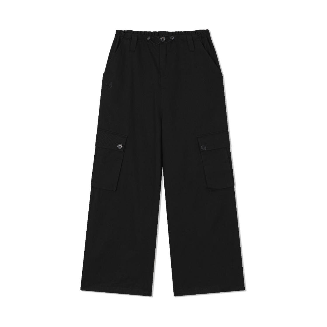 26012602000101 Guwolsibil Bohemian Wide Banding Pants Black