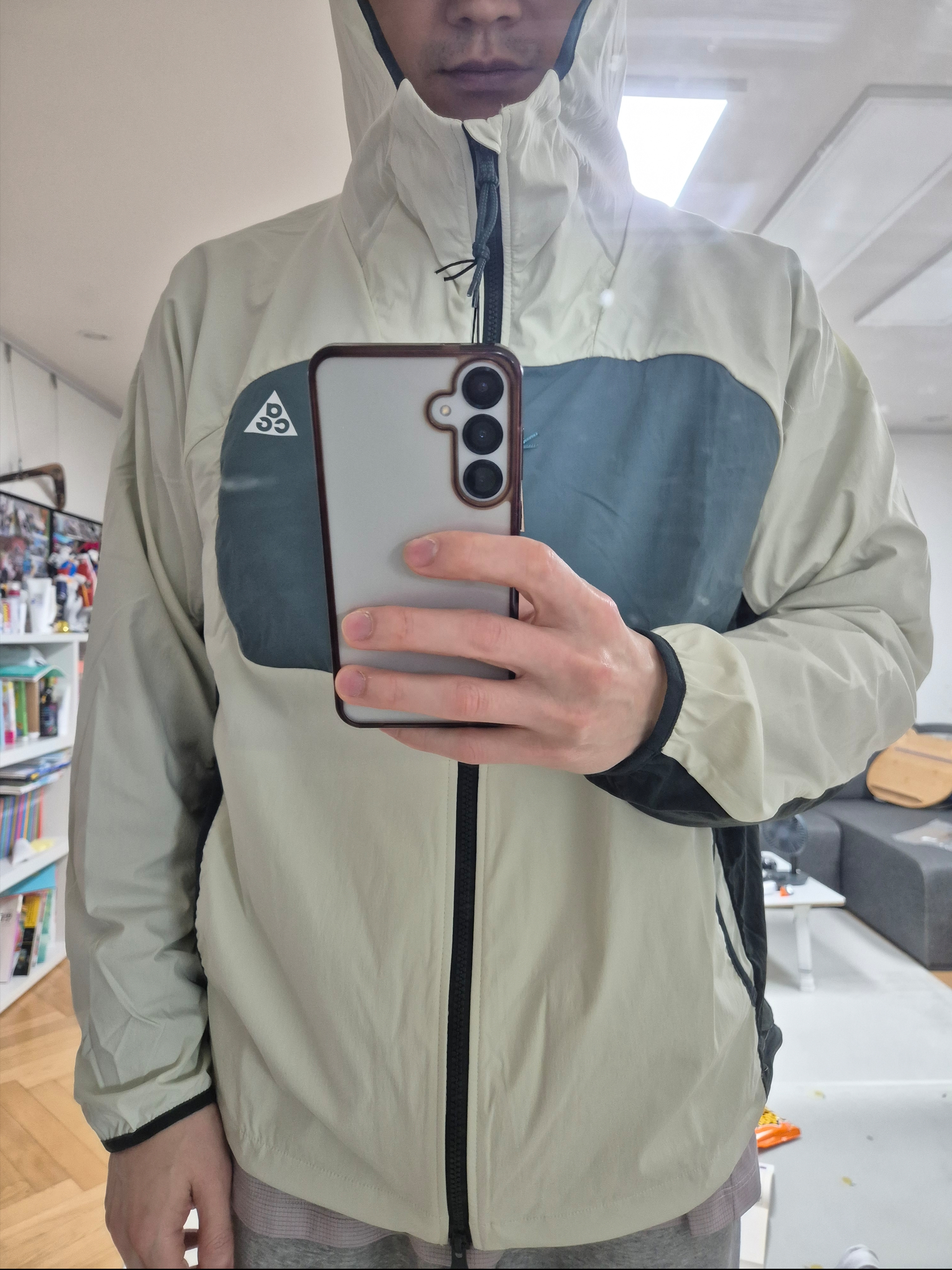 Nike ACG Five Towers UV Protection Jacket Sea Glass Black Spruce - Asia 착용 스타일