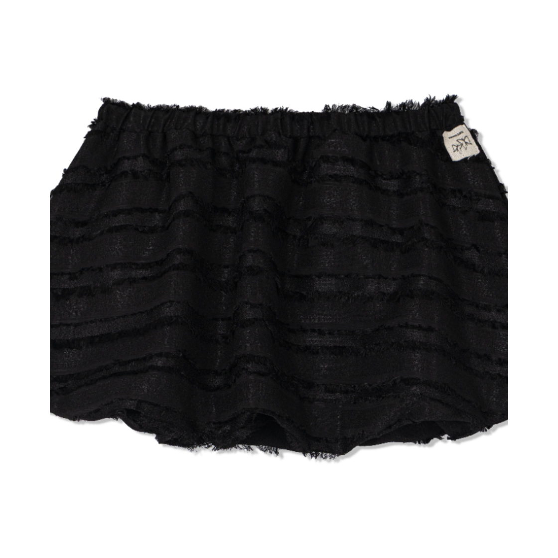 구월십일 레이스 레이어드 퍼프 스커트 블랙(Guwolsibil Lace Layered Puff Skirt Black) - 3