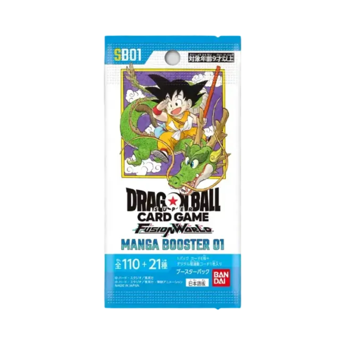 드래곤볼 슈퍼 카드 게임 퓨전 월드 만화 부스터 01 팩 (6장/일어판)(Dragon Ball SCG Fusion World Manga Booster 01 Pack (Card of 6/Japanese Ver.))