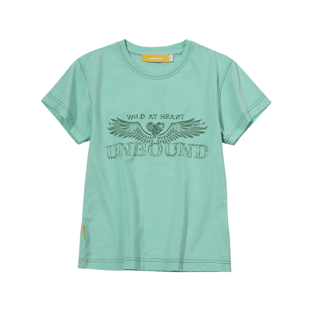 메인부스 하트윙 티셔츠 민트(MAINBOOTH Heartwing T-shirt Mint)