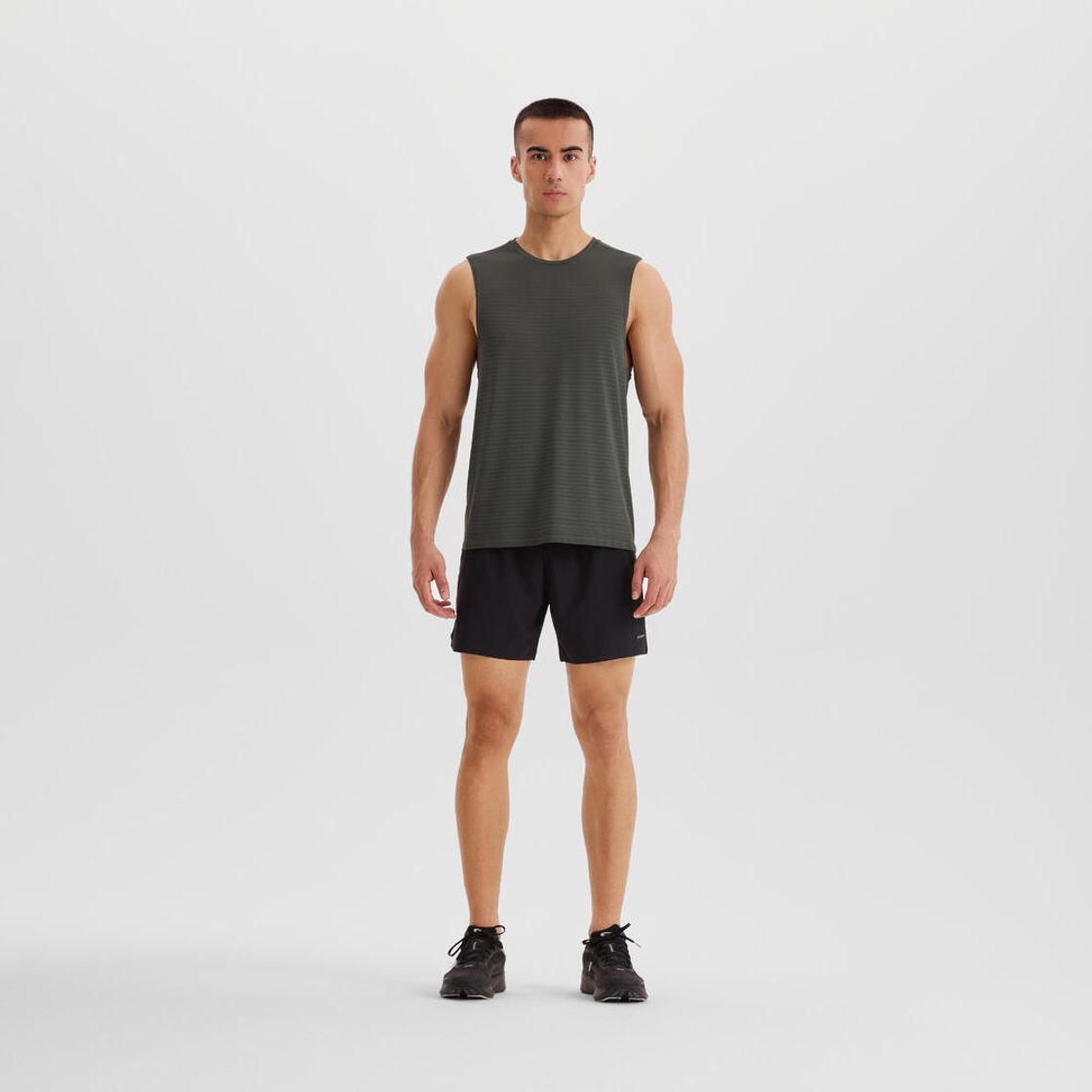 데카트론 남성 러닝 심리스 싱글렛 런 컴포트 500 스모크 그린(DECATHLON Men's Running Seamless Singlet Run Comfort 500 Smoke Green) - 5