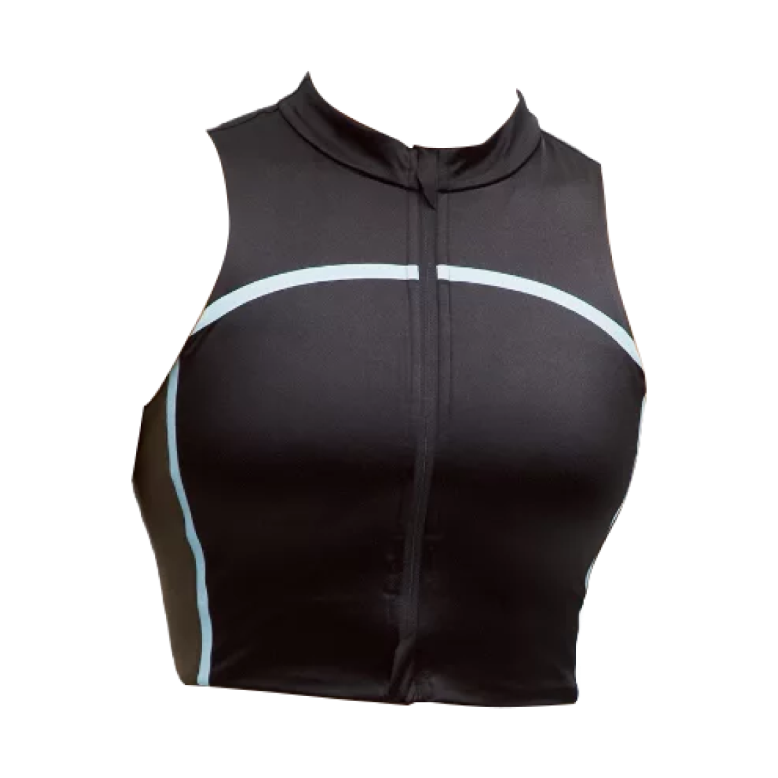 LW1FT8S (W) Lululemon Satin Shine Full-Zip Tank Top Medium Support Stripe Black Walnut Crunch Foam Cloud