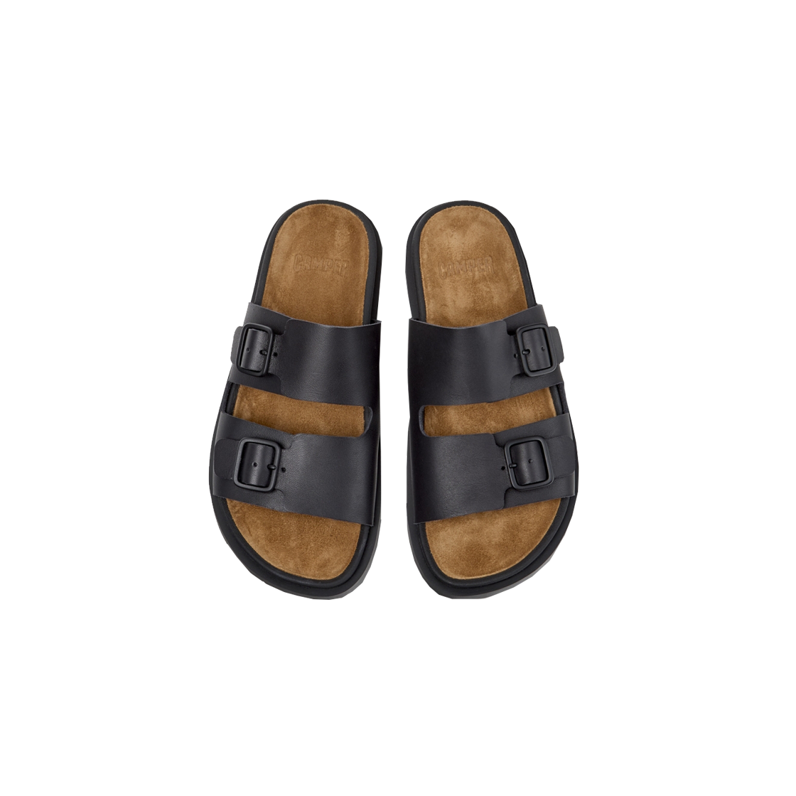 캠퍼 여성 유크 샌들 슬리퍼 블랙(Camper Women Lluc Sandal Slippers Black) - 3