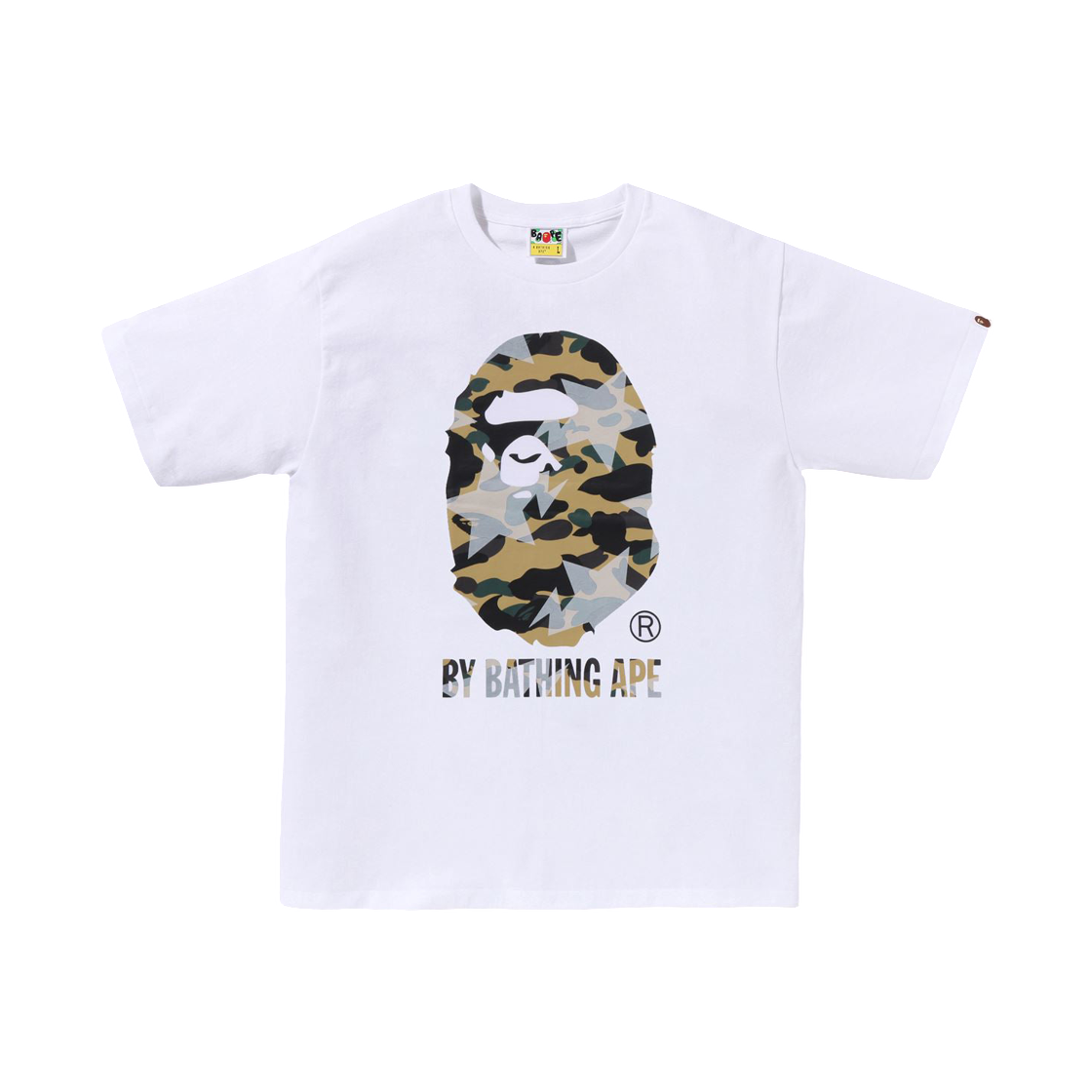 - BAPE Sta Over Print 1st Camo By Bathing Ape T-Shirt White Yellow