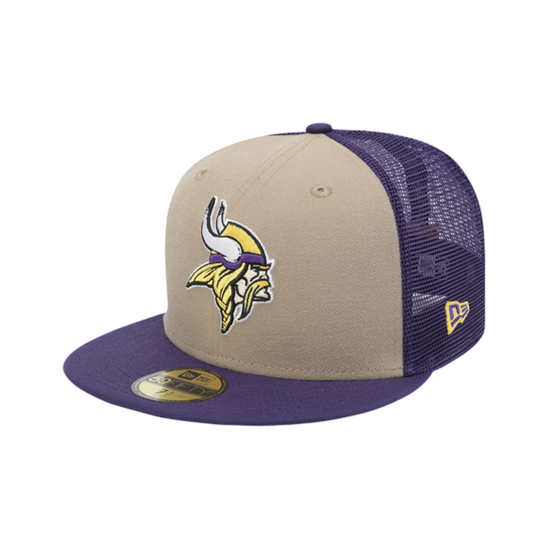 15131684 New Era NFL Minnesota Vikings Basic Mesh Fitted Cap Gold Purple