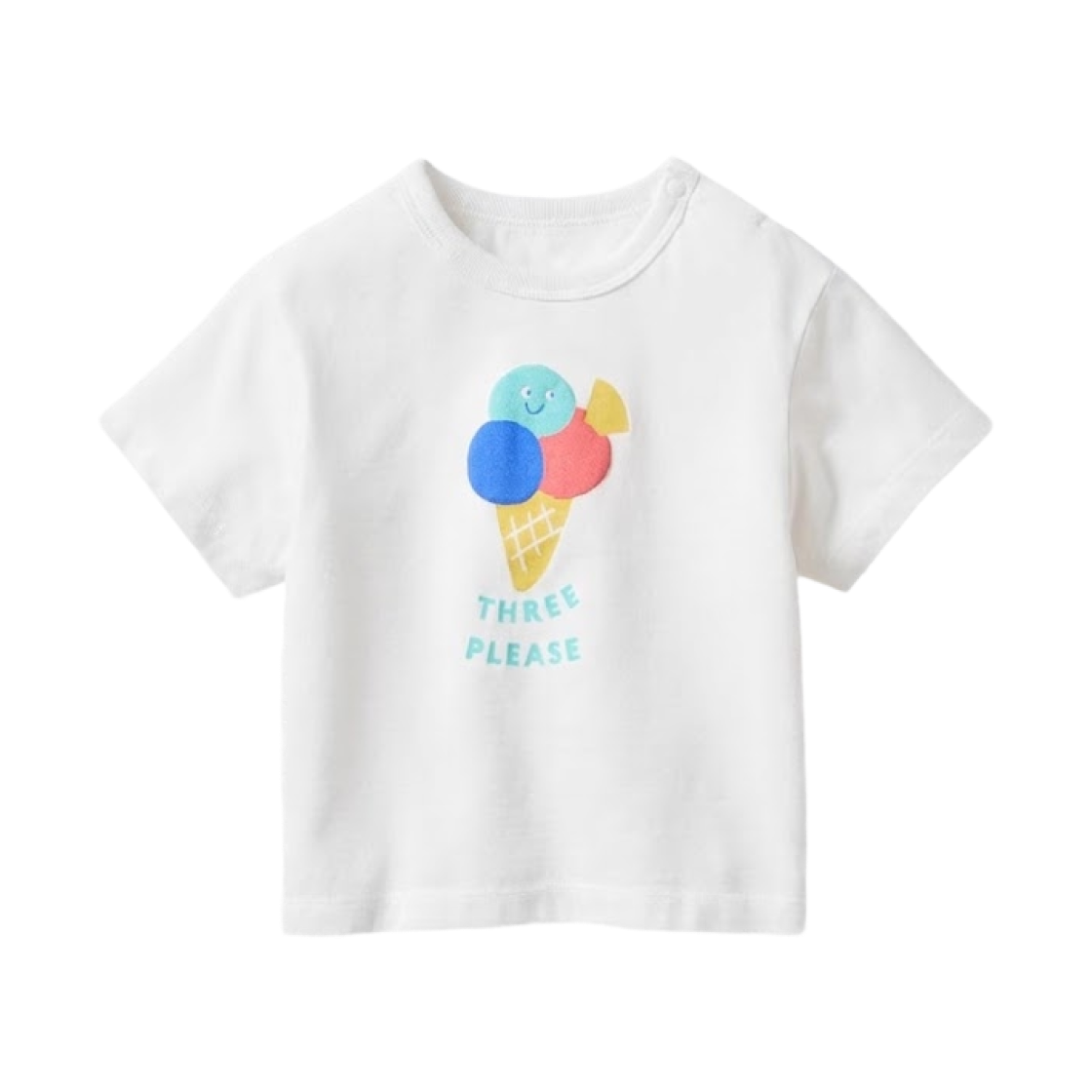 481796-01 (Kids) Uniqlo Airism Printed Cotton Crew Neck T-Shirt Off White - JP