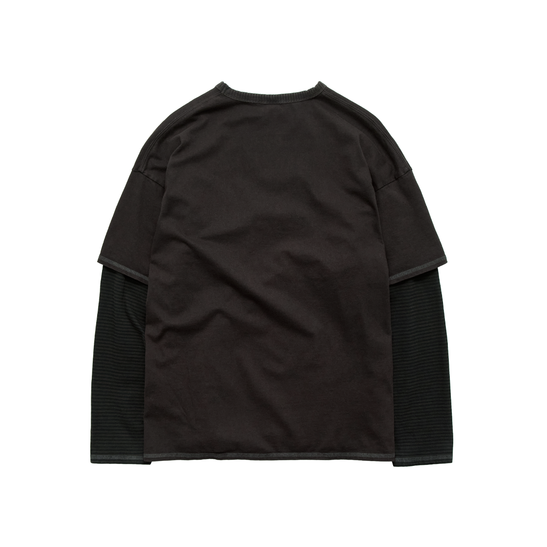 폴리테루 더블 레이어 티 브라운(Polyteru Double Layer Tee Brown) - 2