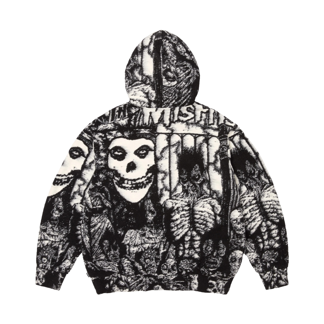 슈프림 x 미스피츠 집업 후드 스웨터 블랙 - 26SS(Supreme x The Misfits Zip Up Hooded Sweater Black - 26SS) - 2