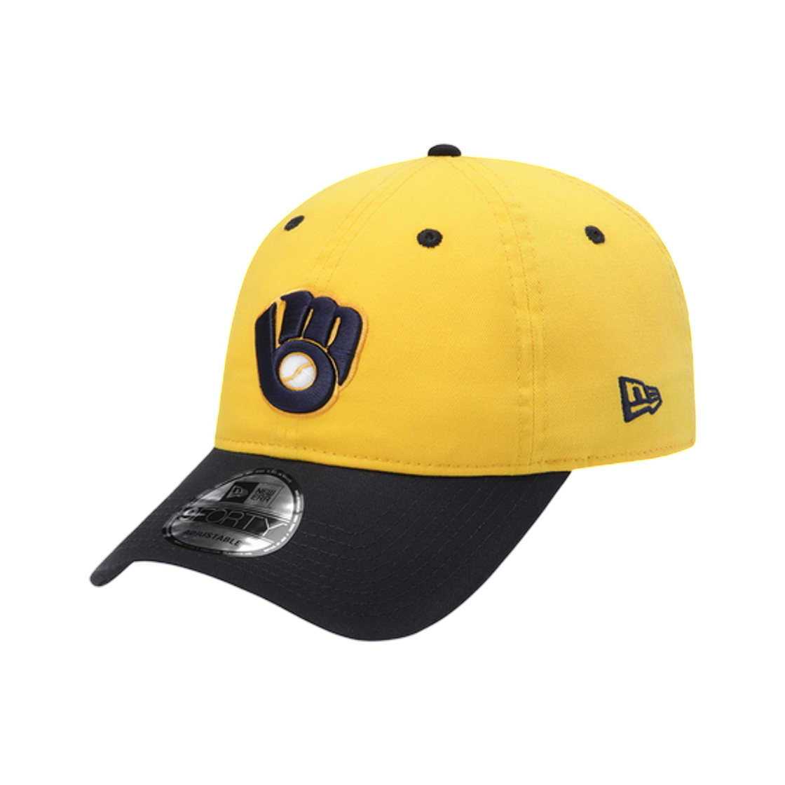 15131663 New Era MLB Cooperstown Milwaukee Brewers Unstructured Ball Cap Yellow
