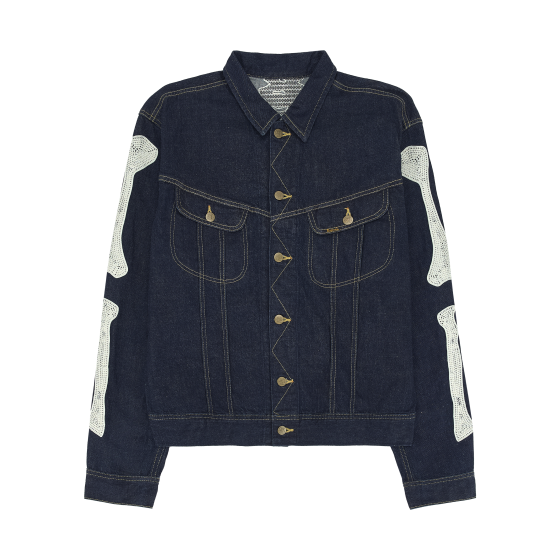 캐피탈 11.5온즈 데님 멕시칸 턱시도 웨스터너 본 자켓 인디고(Kapital 11.5 oz. Denim Mexican Tuxedo Westerner Bone Jacket Indigo) - 2