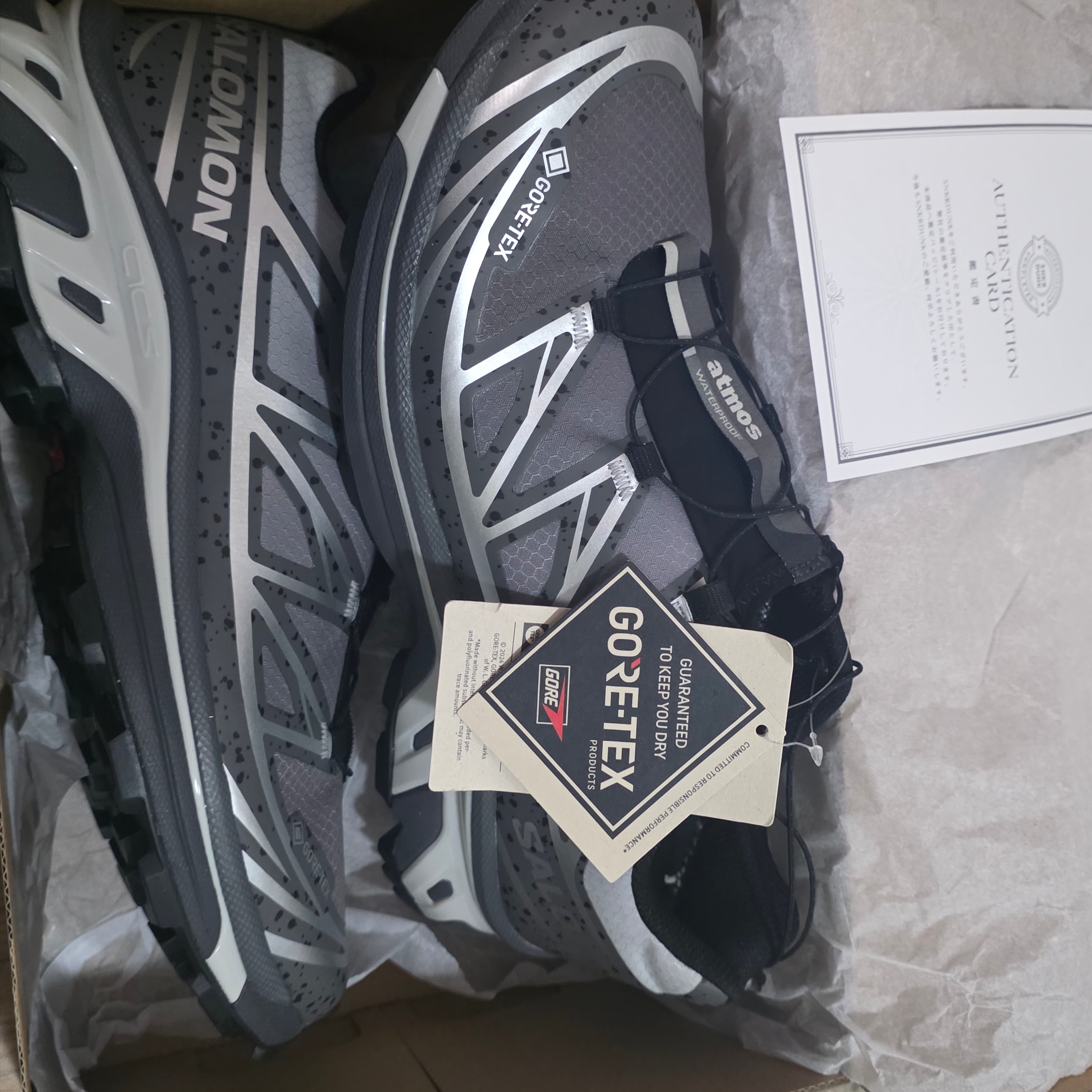 Salomon x Atmos XT-6 GTX Grey Silver 착용 스타일
