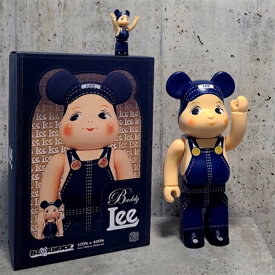 Bearbrick x Lee Buddy Lee 100% & 400% Set 착용 스타일