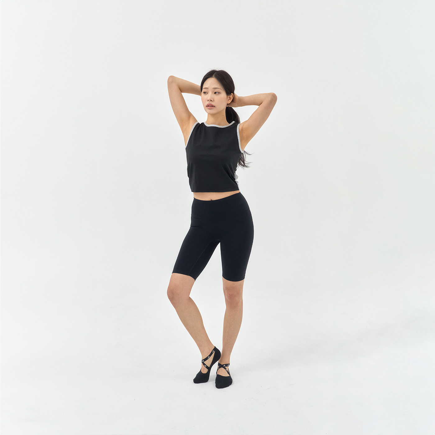 알테그리히 투톤 라인 슬리브리스 블랙(ALLTAGLICH Two Tone Line Sleeveless_Black) - 4