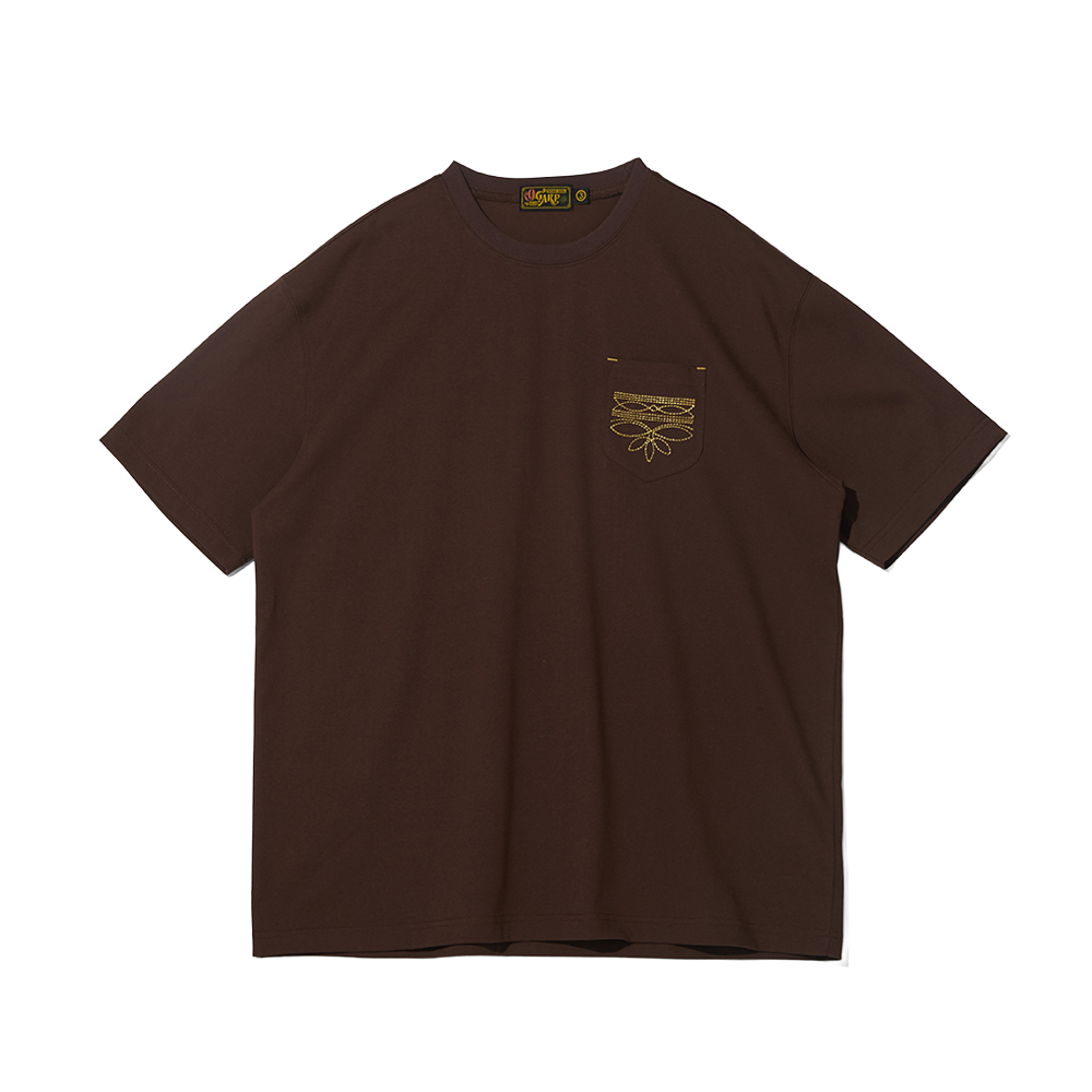 오가프 포켓 시그니처 티 브라운(Ogarp Pocket Signature Tee Brown)