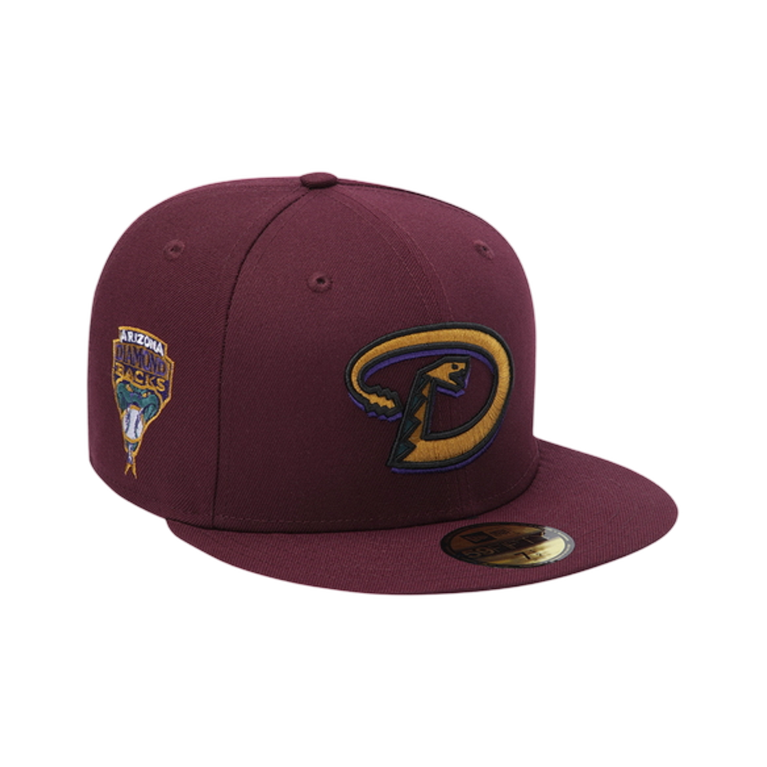 15131696 New Era MLB Cooperstown Arizona Diamondbacks Fitted Cap Maroon